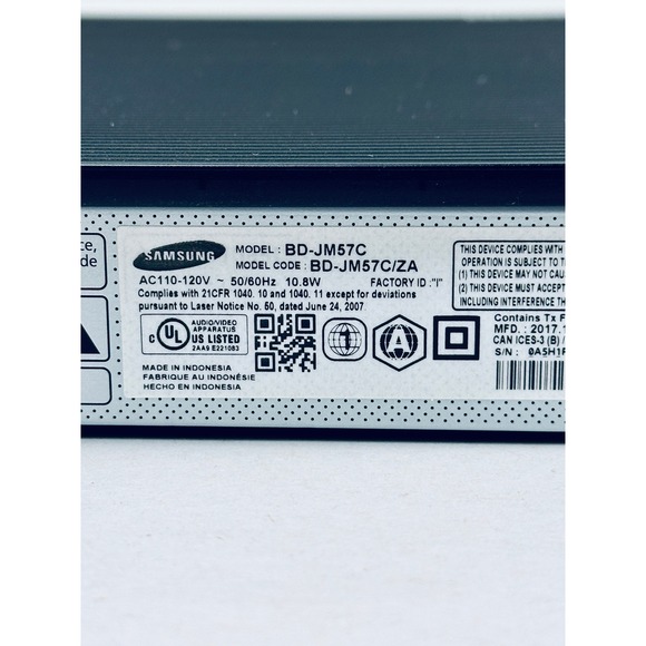 Samsung BD-JM57C Blu-ray DVD Player 1080p Smart Wireless LAN Tested No Remote - Picture 9 of 10